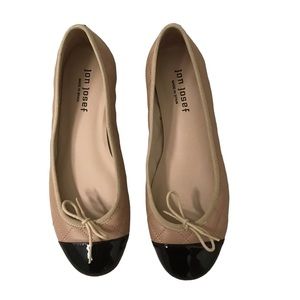 Jon Josef Belle Quilted Ballerina Flat Shoes 7